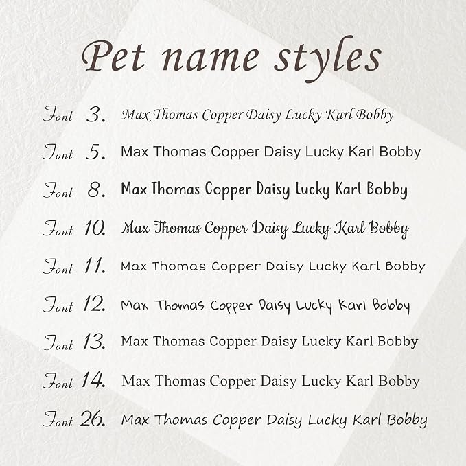 Anavia Slide On Silent Pet ID Tags, S/M/L/XL Personalized Black Stainless Steel - Image 4