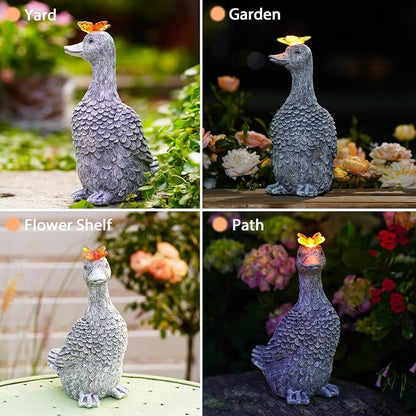 Solar Garden Statue Goose Figurine – Outdoor Decoration - Image 6