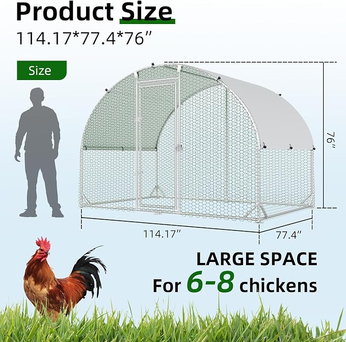 4ever2buy Large Metal Chicken Coop - Image 2