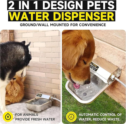 Automatic Water Dispenser for Dogs, 3L /101 oz 304 Stainless Steel Dog Water - Image 3