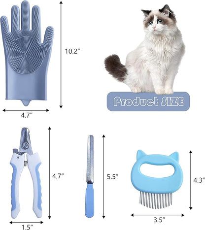 KlerRoem Cat Bathing Bag, Adjustable Anti-bite and Anti-Scratch Shower Mesh - Image 4