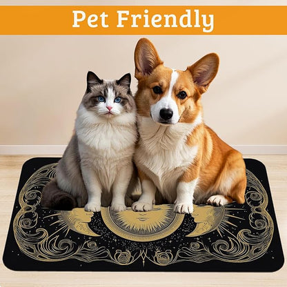 Dog Bowl Mat, Moon Sun Pet Feeding Mat - Image 2