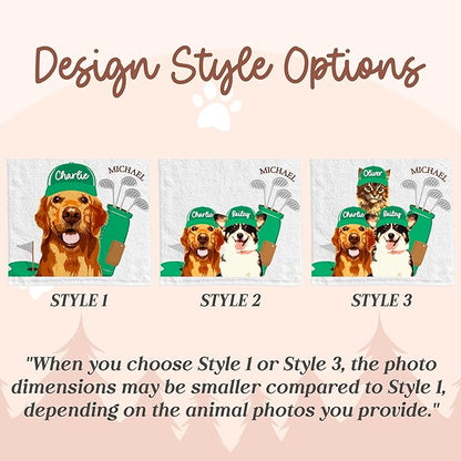 Custom Pet Golf Towel – Personalized Golf Club Towel - Image 3