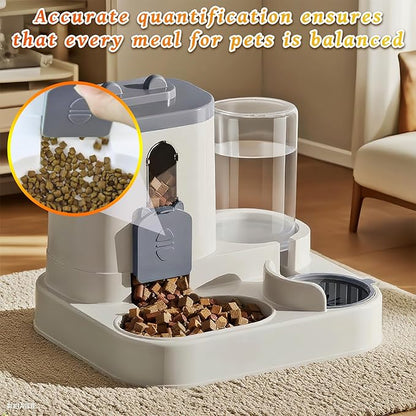 Gravity Cat Feeder and Water Dispenser, 2 in 1 Automatic Cat Feeder, 2 Pack - Image 4
