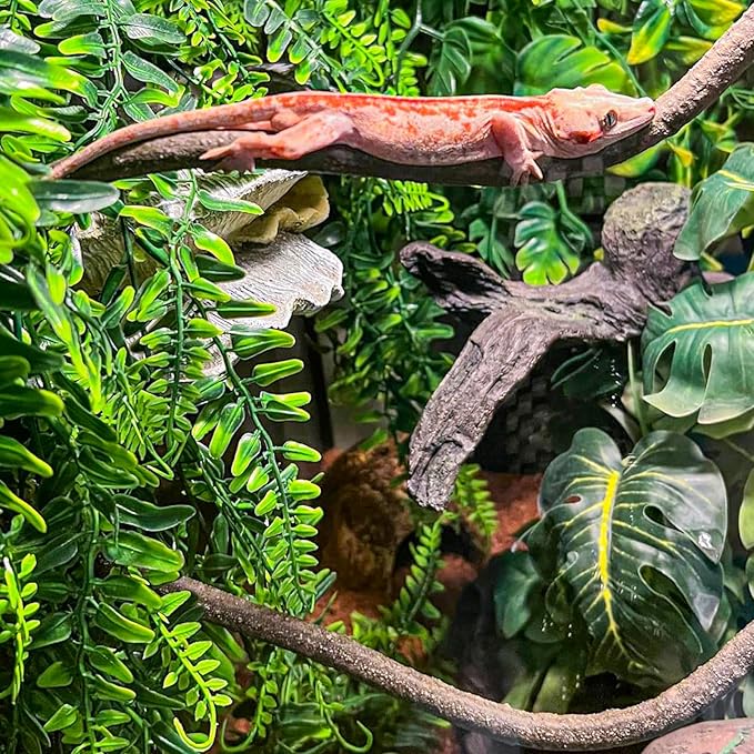 HERCOCCI 2 Pack Reptile Plants, Terrarium Hanging Plants Vines Artificial - Image 3