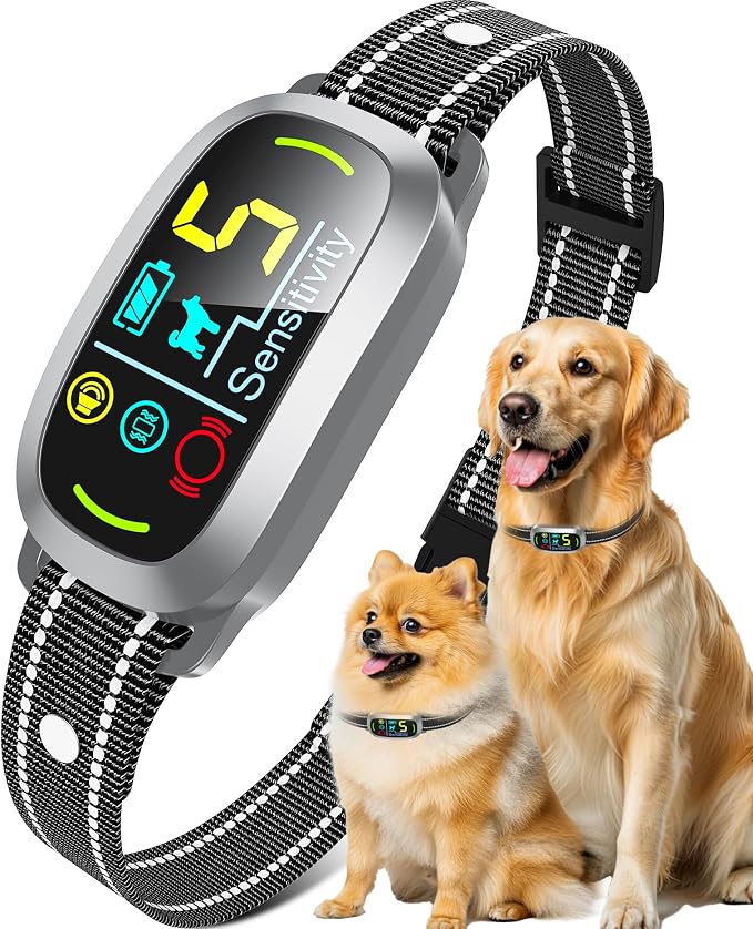Smart AI Bark Collar for Large Medium Small Dogs, Anti Barking Device by Unknown