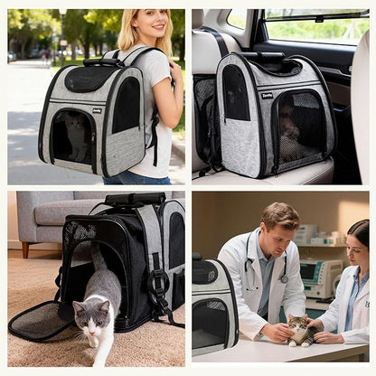 Zavothy Cat Backpack Carrier, Expandable Airline Approved Pet Backpack - Image 7