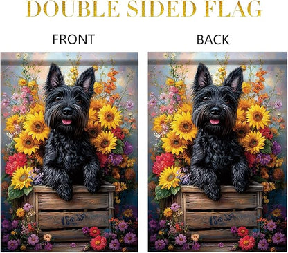 Garden Flag Black Terrier Dog - Image 7