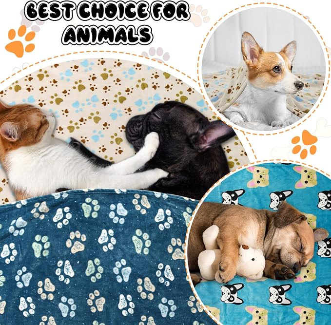 Rezutan Dog Blanket for Medium Dogs, 1 Pack 3 Premium Soft Cat Puppy Blankets - Image 7
