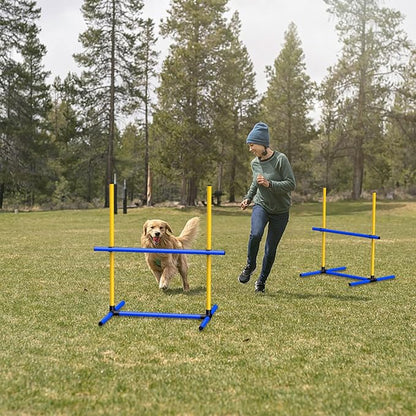 Dog Agility Hurdle Training Set, 4-Sets Jump Bar Equipment - Image 5