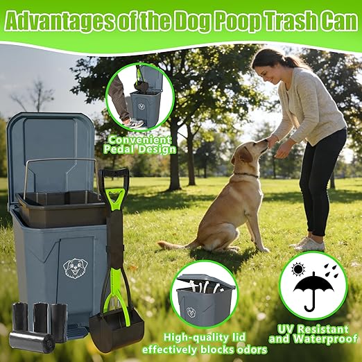 Dog Poop Outdoor Trash Can - Image 3