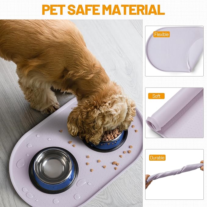 Hubulk 100% Waterproof Silicone Pet Feeding Mat - Image 5