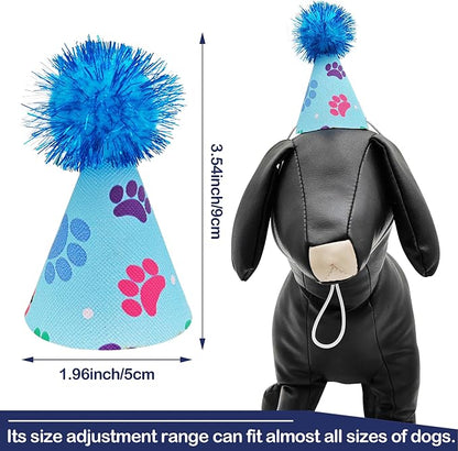 6pcs/Pack Mini Dog Party Hats for Small XS Cat Puppy Doggie Kitten Rabbit - Image 2