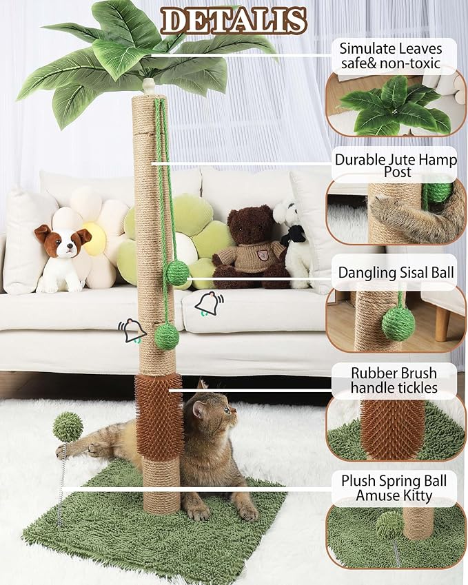 ANWA 35" Tall Cat Scratching Post - Image 5