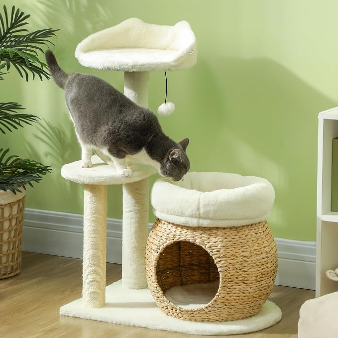 PawHut 31" Cat Tree, Cat Tower for Indoor Cats - Image 9