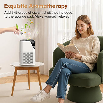 Air Purifiers for Home Large Room up to 1750 Sq Ft, H13 True HEPA Filter Air - Image 8