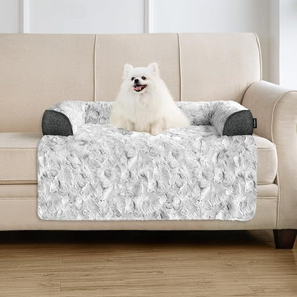 Calming Small Dog Bed for Couch, 35 x 31 inch Removable Couch Cover for Dogs by blunique