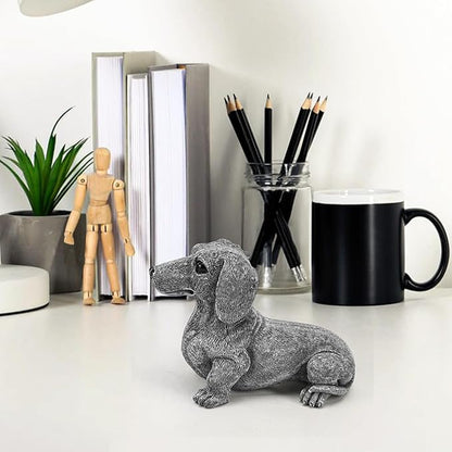 Dachshund Statue 6.7'' x 4.7'' Garden Decor - Image 5