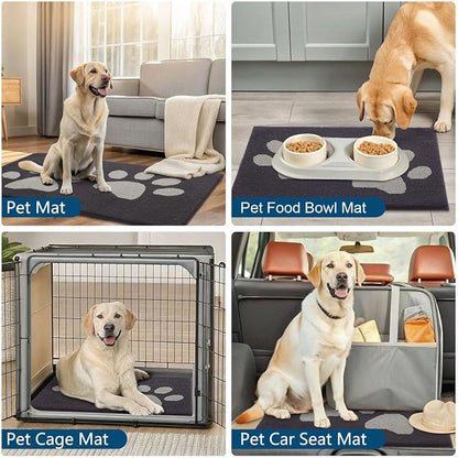 Buganda Dog Door Mat for Muddy Paws, Absorbent Dirt Trapper Washable Indoor - Image 9