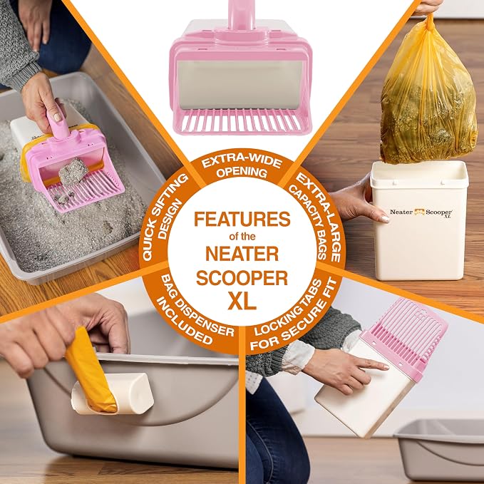 Neater Pet Brands Neater Scooper XL Cat Litter Scoop, 15 Refill Bags – - Image 6