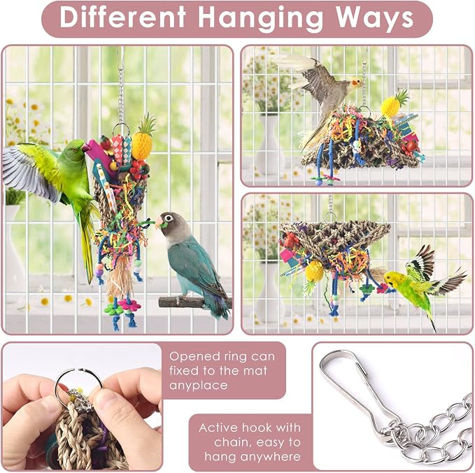 KATUMO Bird Toys, Seagrass Basket Toy - Image 4