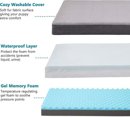 Orthopedic Memory Foam Dog Bed, Cooling Dog Beds - Image 2