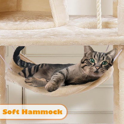 Yaheetech 62.5inches Cat Tree Cat Tower Kitten Condo - Image 5