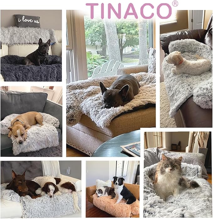 Tinaco Luxurious Calming Dogs/Cats Bed Mats, Dog Pad Washable Removable Couch - Image 3