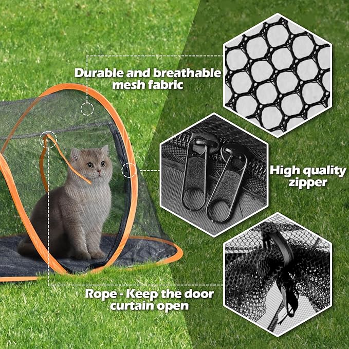 Cat Tent Outdoor, Pet Enclosure Tent Suitable - Image 5