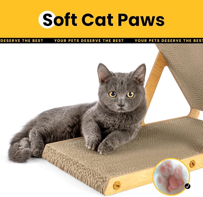 A-Frame Cat Scratcher Vertical & Horizontal Scratching pad - Image 4