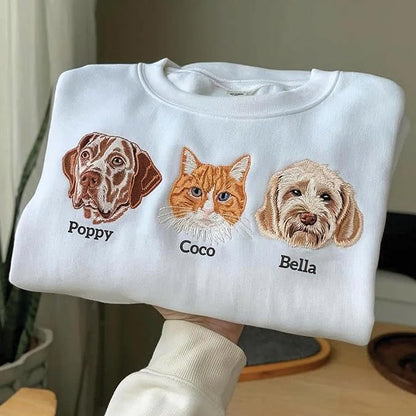 Custom Pet Embroidered Sweatshirt - Image 4