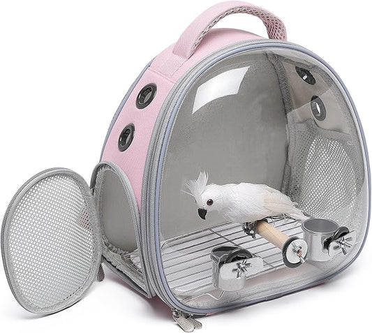 Portable Travel pet Backpack Carrier Hamster Bag Guinea Pig Bird Small Dog cat - Image 2