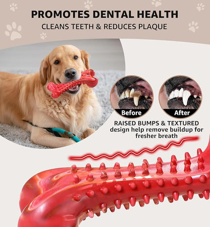 Dog Chew Toy for Aggressive Chewers, Tough Natural Rubber Bone - Image 5