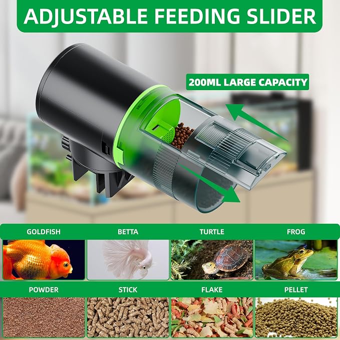 FREESEA Automatic Fish Feeder for Aquarium: Auto Fish Food Dispenser - Image 3