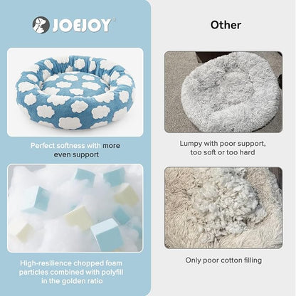 JOEJOY Donut Small Dog Bed, Round Cat Beds - Image 4