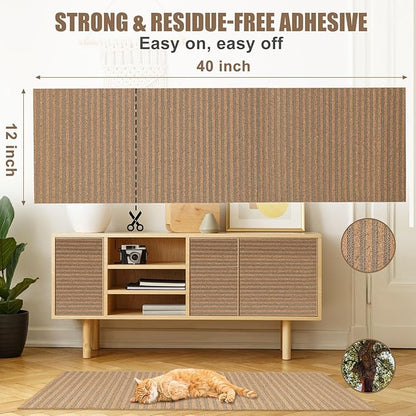 Natural Cork-Cat Scratcher Mat-Cat Scratch Pad Rug-cat Couch Protector-Wall - Image 6