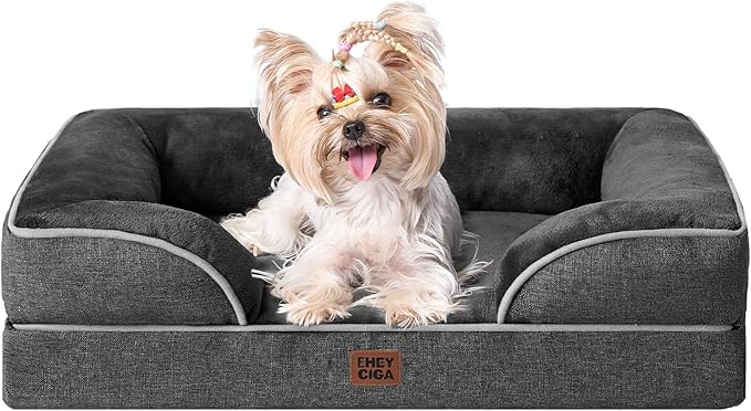 EHEYCIGA Orthopedic Dog Bed for Small Dogs, Waterproof Memory Foam Small Pet by EHEYCIGA