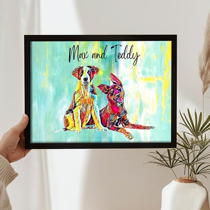 Julyly POD Custom Dog Portrait, Personalized Canvas Wall Art - Image 6