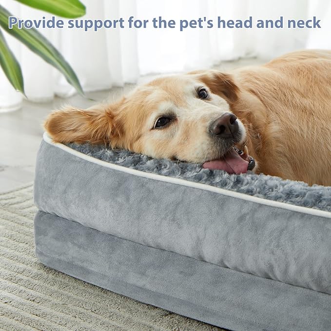 BFPETHOME Orthopedic Dog Beds for Extra Large Dogs, Waterproof Sofa XXL Dog Bed - Image 2
