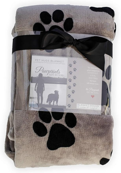 Pawprints Left by You Pet Memorial Blanket by PawprintsLeftbyYouMemorialGifts