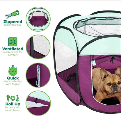 Furhaven Portable Pet Playpen for Dogs & Cats, Extra Large Indoor Kitten Playpen - Image 3