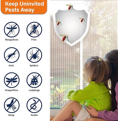 Magnetic Screen Door，Screen Door Mesh，Keep Bugs Out, Heavy-Duty Mesh Curtain - Image 4