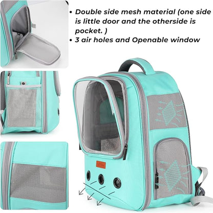 Lollimeow Pet Carrier Backpack, Bubble Backpack Carrier, Cats and Puppies - Image 5