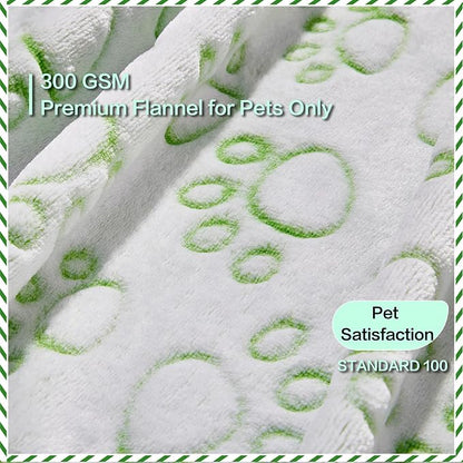 Green Throw Dog Blanket for Puppy Gifts, Dog Stuff Used for Pet Beds, Washable - Image 2