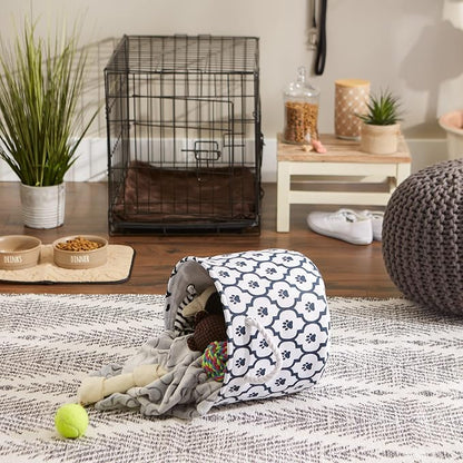 Bone Dry Pet Storage Collection Lattice Paw Print, Small Round - Image 5