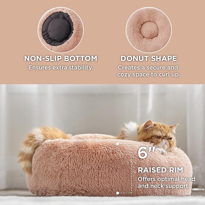 Bedsure Calming Cat Beds for Indoor Cats - Image 2