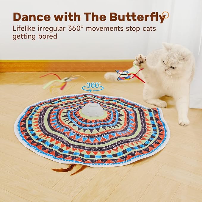Potaroma Cat Toys Chargeable, 3in1 Hide and Seek, Automatic Interactive Fun - Image 4