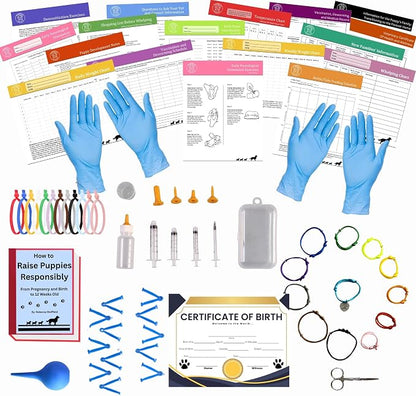 Puppy Whelping Supplies 64 Piece Puppy Whelping Kit by SheffieldSSShop