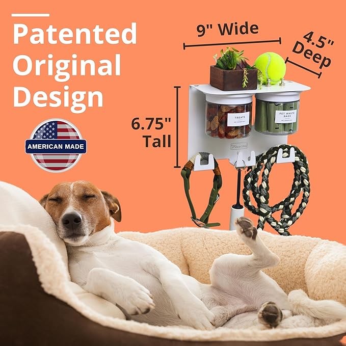Dog Treat Holder For Wall Storage For Pets, Premium Pet Wall Organizer - Image 2