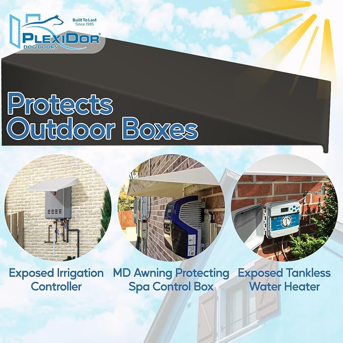 Plexidor Performance Pet Doors Universal Pet Door Awning - Image 2